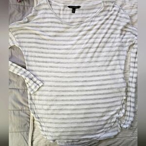 Banana Republic Striped Gray Women's Top Size XS